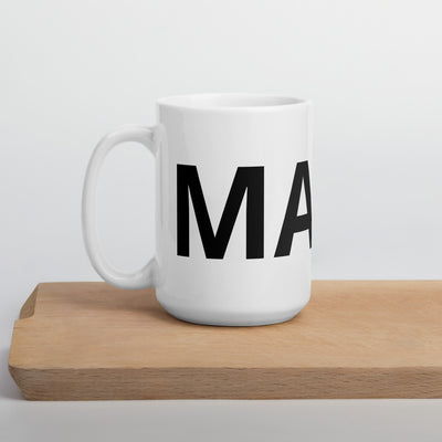 MANX White glossy mug